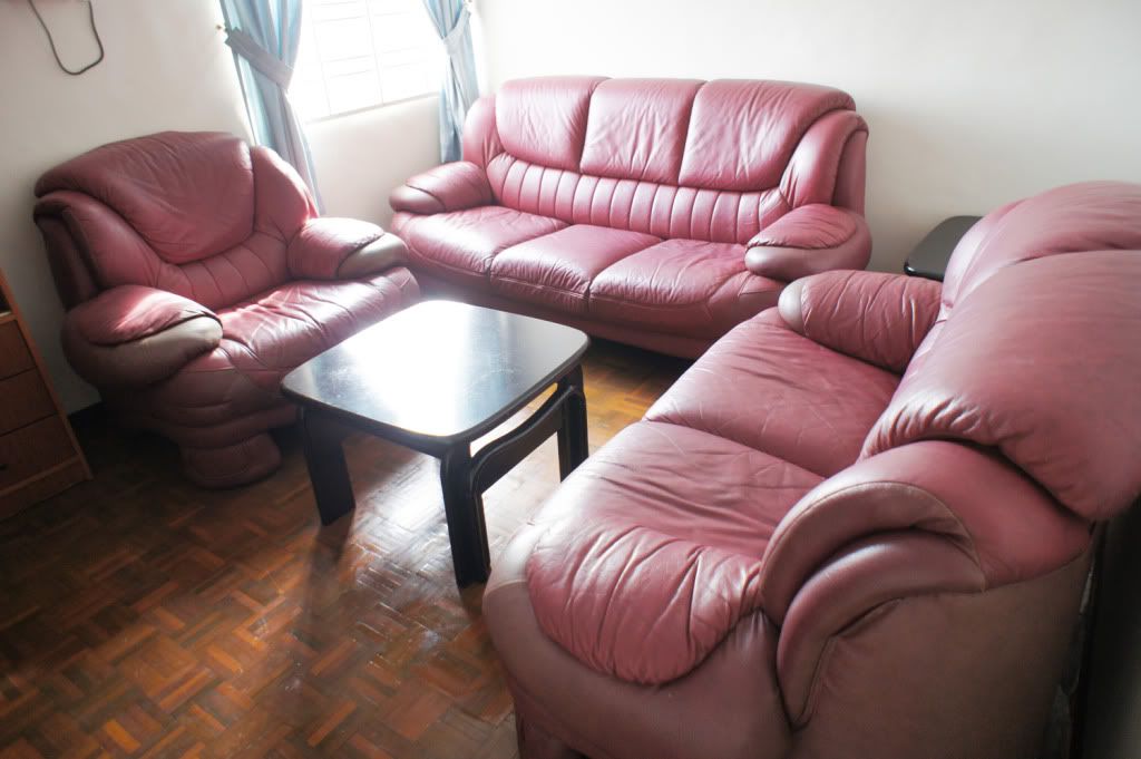 Our Preloved For Sale 3+2+1 Leather Sofa
